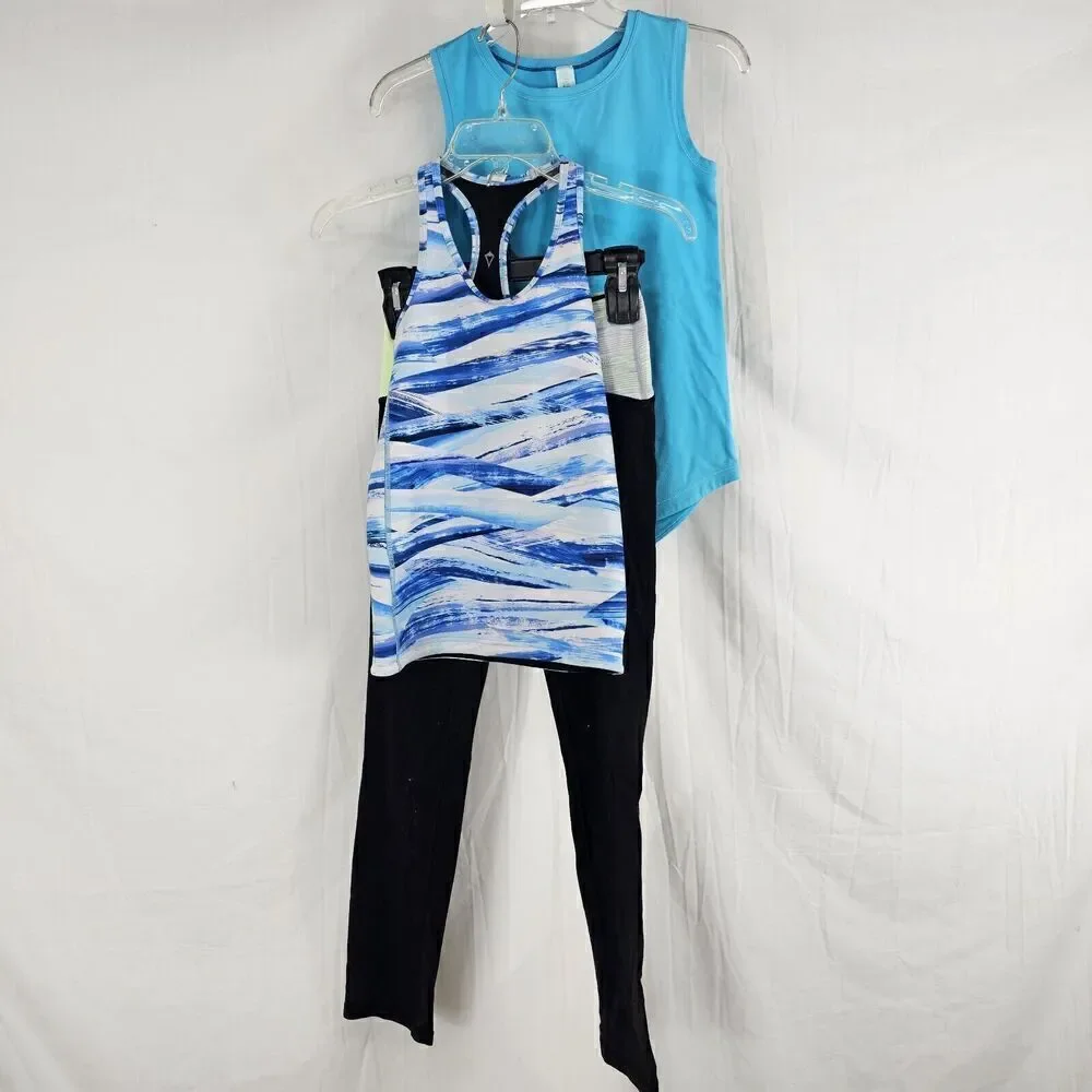 Lot Of 3 Pieces Girls Ivivva(lululemon For Girls) Size 10 Tanks Leggings